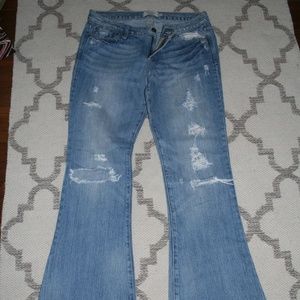 Abercrombie and Fitch Vintage Wash Flare Jeans